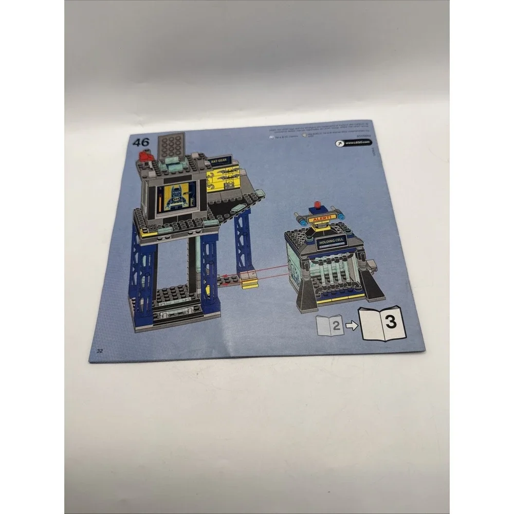 Lego 6860 DC Comics Super Heroes Batcave Instruction Manual Only #2 Batman